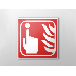 Panneau Signalétique - Alarme Incendie - Relief et Braille - 150 x 150 mm - Plastique