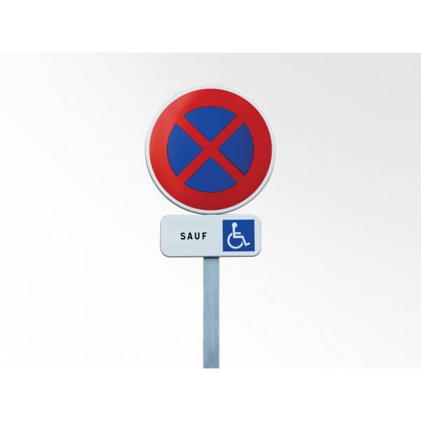 Panneau Stationnement interdit - Risque d'enlèvement - signalétiqu