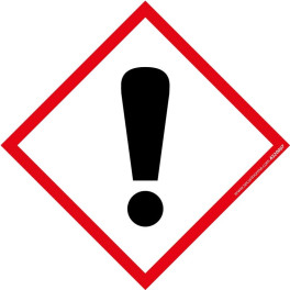 Pictogramme SGH07 Danger en vinyle laminé 40x40mm