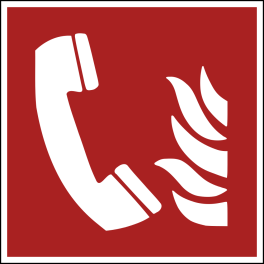 Panneau Signalétique - Téléphone à Utiliser en Cas d'Incendie - F006