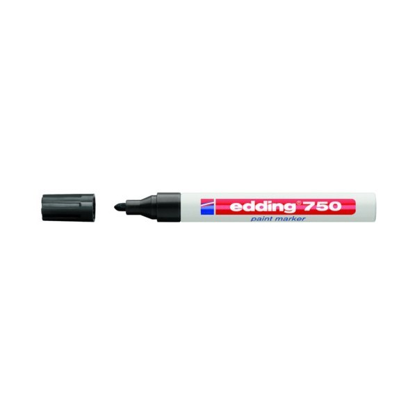 1 stylos marqueur feutre indélébile noir pointe 1mm à encre permanente  edding 142m pour rétroprojection cd dvd verre plastique edding - Un grand  marché