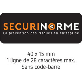 Etiquette de Propriété SECURETIK personnalisable plusieurs formats