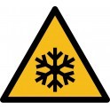 Rouleau Mini Pictogramme de Danger "Basses températures" autocollants
