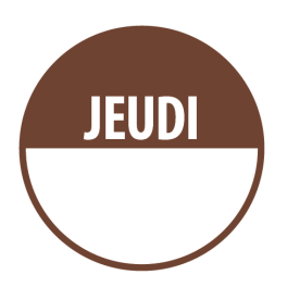 Pastilles "JEUDI" + Zone de Texte