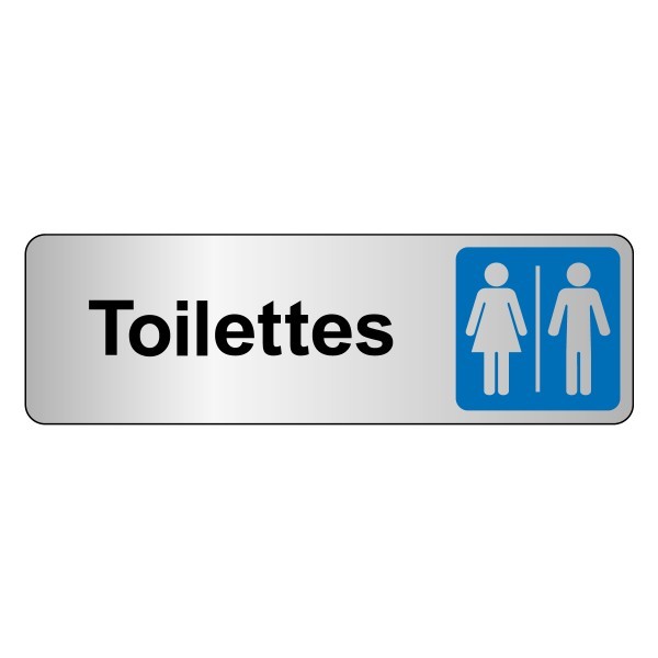 Panneau d'information Toilettes WC MIXTE - Signalisation d'information