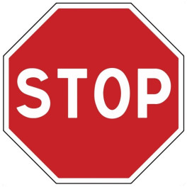 Panneau d'Intersection AB4 : STOP