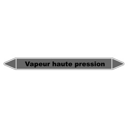 Marqueur de Tuyauterie "Vapeur haute pression" en Vinyle Laminé