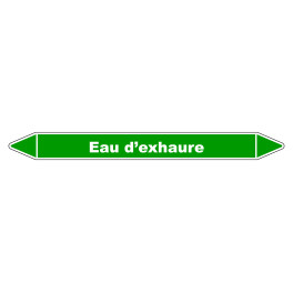 Marqueur de Tuyauterie "Eau d’exhaure" en Vinyle Laminé