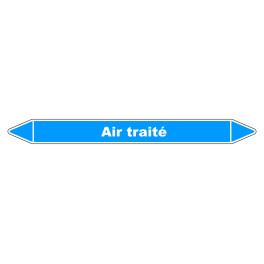 Marqueur de Tuyauterie "Air traité" en Vinyle Laminé