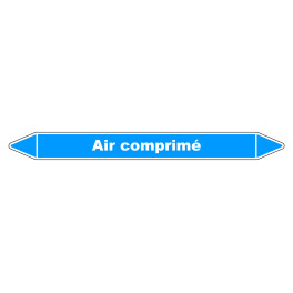 Marqueur de Tuyauterie "Air comprimé" en Vinyle Laminé