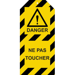 Étiquettes de Condamnation "Danger : Ne pas toucher"