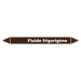 Marqueur de Tuyauterie Fluide frigorigène 150 x 12 mm Vinyle Laminé