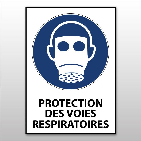 Panneau Port du masque de protection respiratoire obligatoire 2