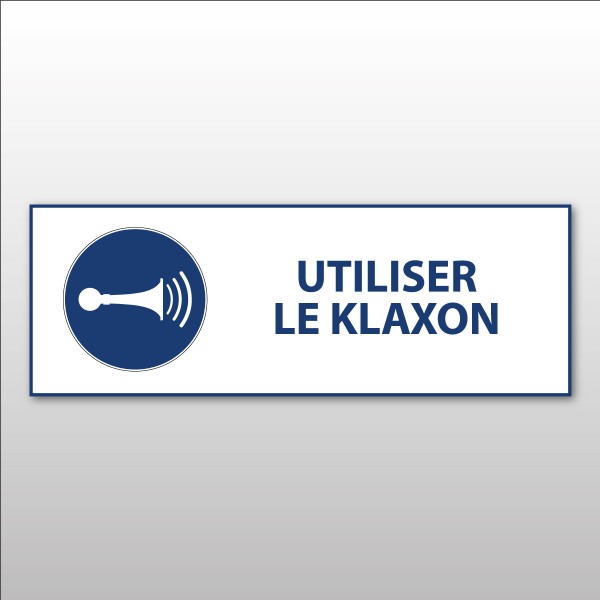 Utiliser le klaxon - M029 - Securinorme - Panneau d'Obligation ISO 7010