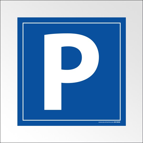 exemple de panneau place de parking