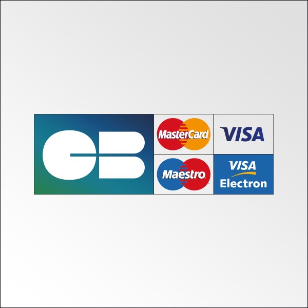 Autocollant Paiement Par Carte Bleue Accepté - Cb Mastercard Visa