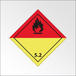 Signalisation de transport normalisée ADR - "Peroxydes organiques"