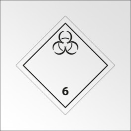 Signalisation de transport normalisée ADR - "Matières infectieuses"