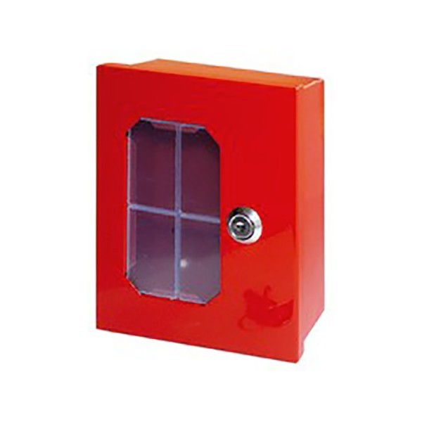 Boîte pour clés de secours, boite rouge sans fond pour protection