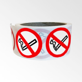 Panneau 'défense de fumer' p002 pvc ou vinyle adhésif autocollant