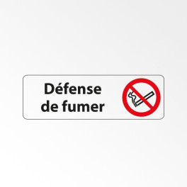 Panneau Signalétique "Défense de fumer"