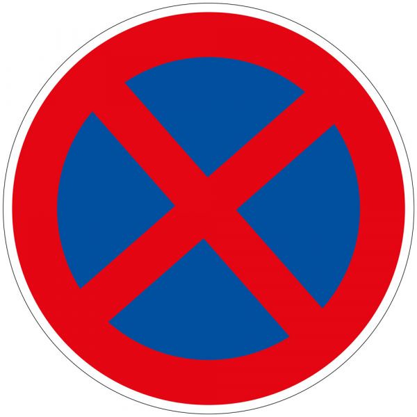 Panneau de Signalisation (Stationnement interdit - B6a1) Poster