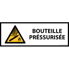 Panneau de danger ISO EN 7010 - Bouteille préssurisée - W029