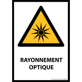 Panneau ISO EN 7010 - Rayonnement optique - W027