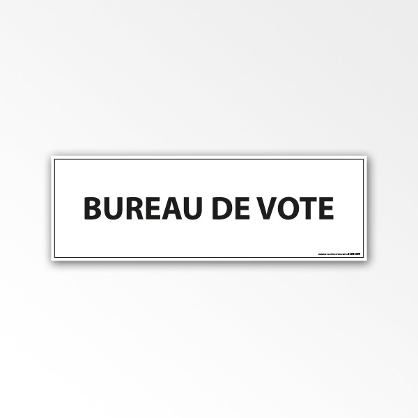 Panneau signalisation bureau de vote
