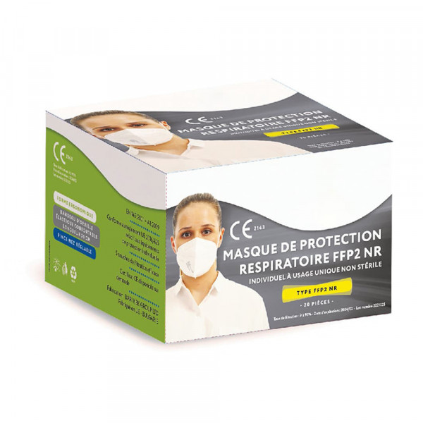 masque FFP 2 (FFP2) (protection de la bouche et du nez) sur masque