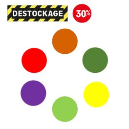 Destock - Pastilles Rondes Fluo Multi-usages