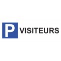 Kit panneau de parking "P VISITEURS"