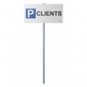 Kit panneau de parking "P CLIENTS"