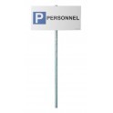 Kit panneau de parking "P PERSONNEL"