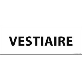 Panneau de Porte " VESTIAIRE"