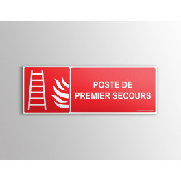 Panneau "Poste de premier secours"