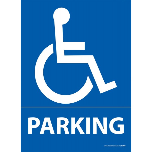 Panneau stationnement personne handicapé