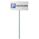 Kit panneau de parking "P VISITEURS"