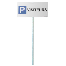 Kit panneau de parking "P VISITEURS"