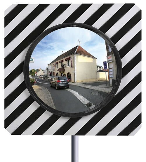 miroir de securite rond - sortie de parking ou de route